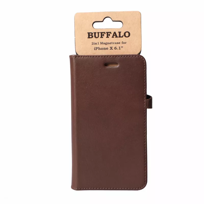 Buffalo 658562 mobiliojo telefono dėklas 15,5 cm (6,1 colio) Užverčiamasis Ruda