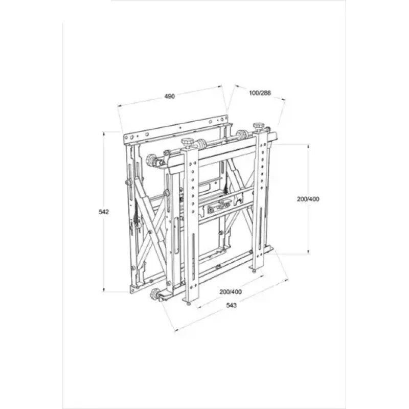 Multibrackets M Public Video Wall Mount Push HD