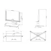Stalinis stovas Multibrackets M VESA Turn Juoda Large MAX 600x400