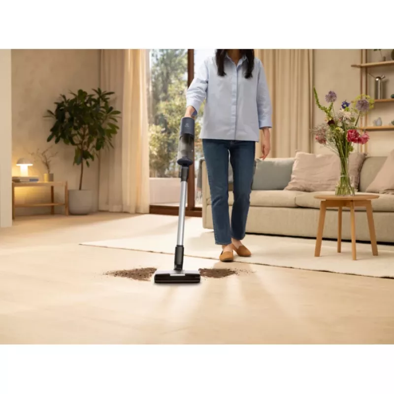 Electrolux EP61H21WET 2-in-1 stick vacuum baterija Dry Bagless 0.6 L 85 W Blue 2.5 Ah