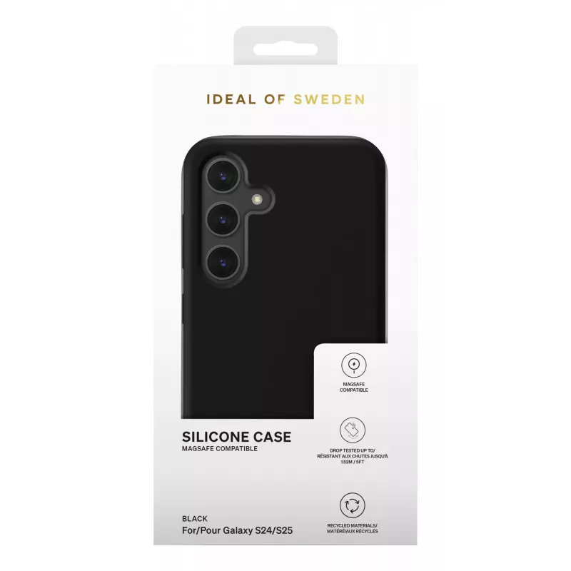 iDeal of Sweden Silikoninis Dėklas MagSafe Galaxy S24 / S25 Juodas