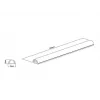 Multibrackets M Universal kabelių dangtelis juodas 18mm-P 1600-I