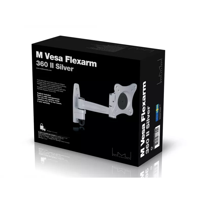 VESA Mount Multibrackets M VESA Flexarm 360 II Sidabrinė 75 100 200