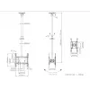 Lubinis laikiklis Multibrackets M Public Medium Back to Back Juoda 3000