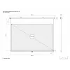 Multibrackets M 16:10 Rankinis Projekcinis Ekranas 232,6x145,4, 108 colių