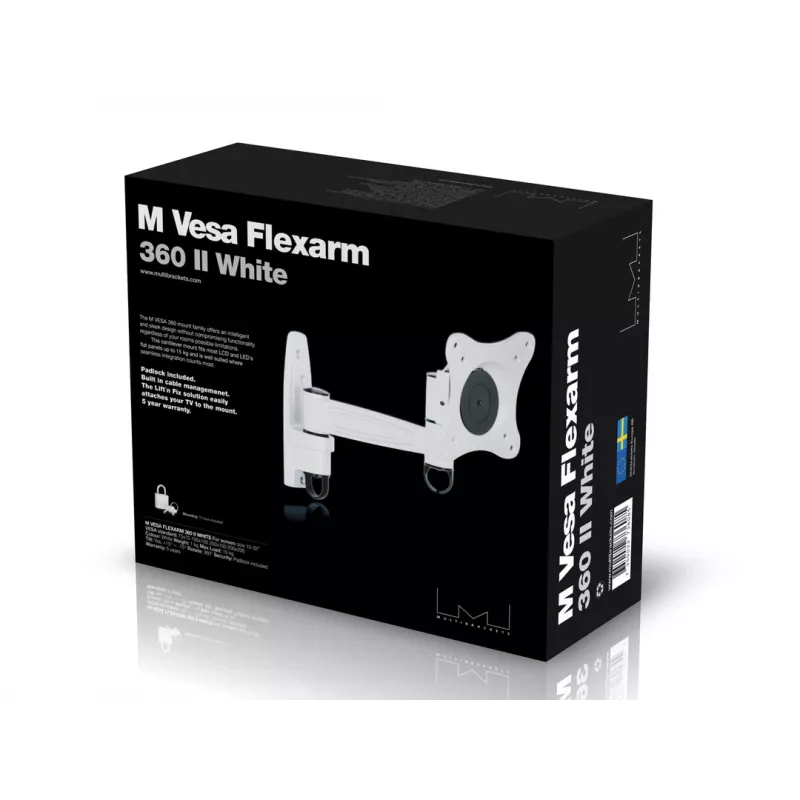 Tvirtinimo laikiklis Multibrackets M VESA Flexarm 360 II baltas 75 100 200