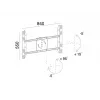 Vieno ekrano viešojo rodymo stovas MULTIBRACKETS M – Juodas, palaiko iki 60 kg, VESA 200x200–800x400