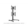 Vieno ekrano viešojo rodymo stovas MULTIBRACKETS M – Juodas, palaiko iki 60 kg, VESA 200x200–800x400