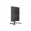 Vieno ekrano viešojo rodymo stovas MULTIBRACKETS M – Juodas, palaiko iki 60 kg, VESA 200x200–800x400