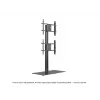 Vieno ekrano viešojo rodymo stovas MULTIBRACKETS M – Juodas, palaiko iki 60 kg, VESA 200x200–800x400