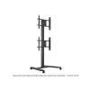 Vieno ekrano viešojo rodymo stovas MULTIBRACKETS M – Juodas, palaiko iki 60 kg, VESA 200x200–800x400