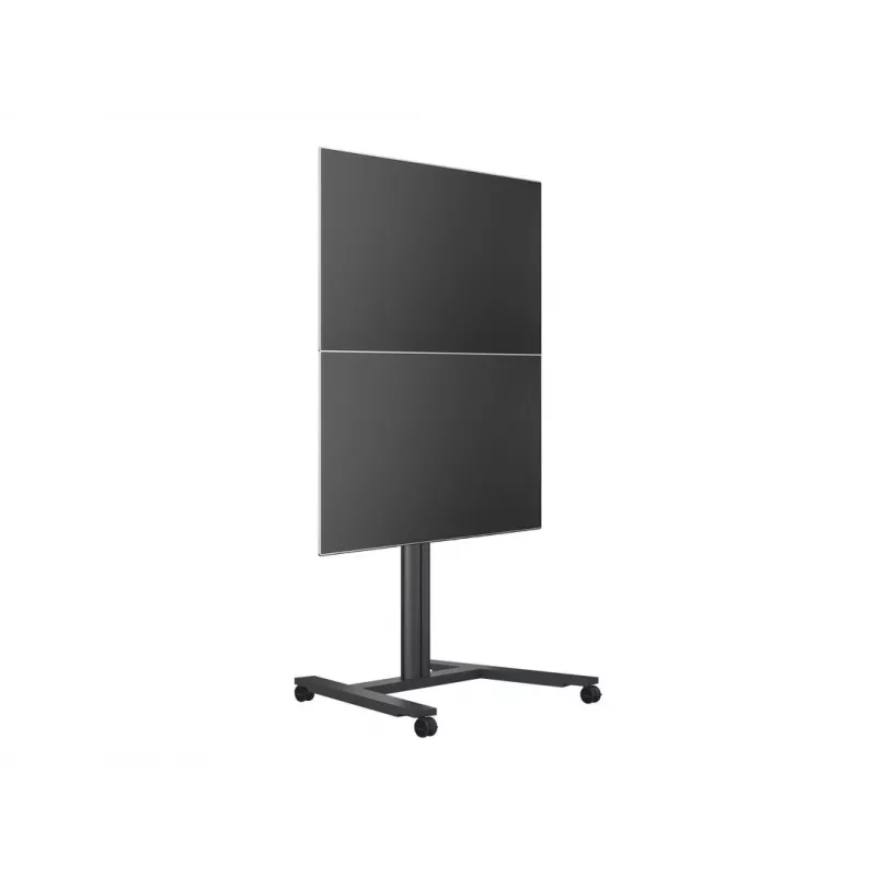 Vieno ekrano viešojo rodymo stovas MULTIBRACKETS M – Juodas, palaiko iki 60 kg, VESA 200x200–800x400