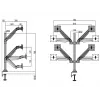 Multibrackets M VESA Gas Lift Arm Quad Juoda 40 kg 15-32 colio