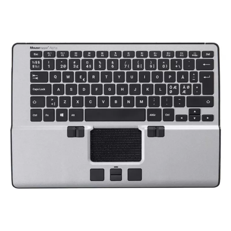 pelėtrapper Alpha pelė / klaviatūra QWERTY Nordic USB-A + Bluetooth