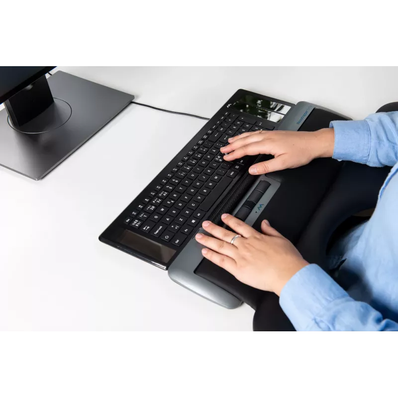 pelėtrapper Delta pelė Pilka Extended USB-A, USB Type-A, 4000 DPI, juoda, pilka