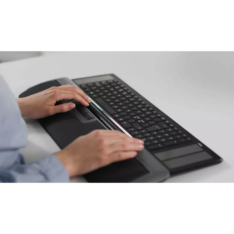 pelėtrapper Delta pelė Pilka Extended USB-A, USB Type-A, 4000 DPI, juoda, pilka