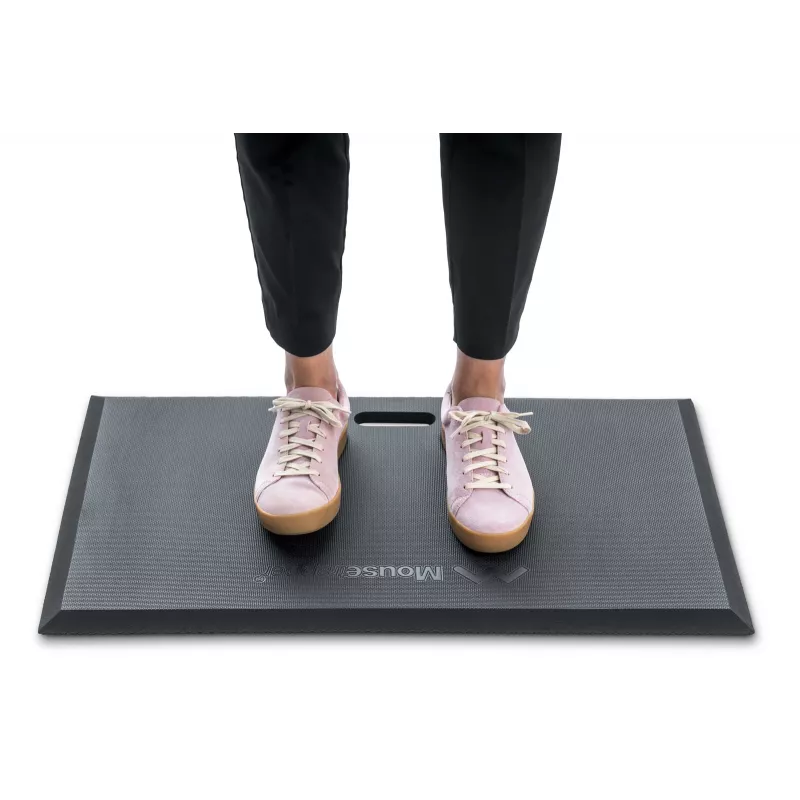 Stovėjimo kilimėlis pelėtrapper Active Standing Mat — stačiakampis, juodas, 740×450 mm, 1,8 cm storio