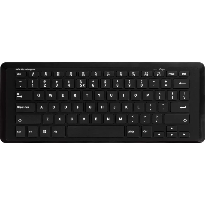 pelėtrapper Type Mini klaviatūra QWERTY US USB-C, Mini, laidinė, USB, QWERTY, juoda