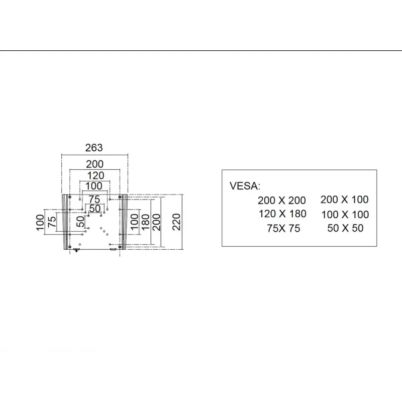 Laikiklis Multibrackets M Display Mount vienam ekranui juodas plienas 3kg