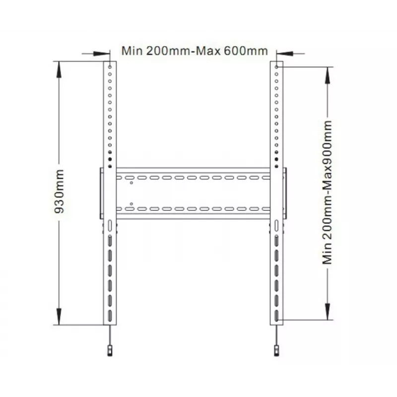 Multibrackets M Universal Fixed Wallmount SD MAX 1200x900