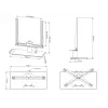 Stalinis stovas Multibrackets M VESA Tablestand Turn Juoda Medium MAX 400x400
