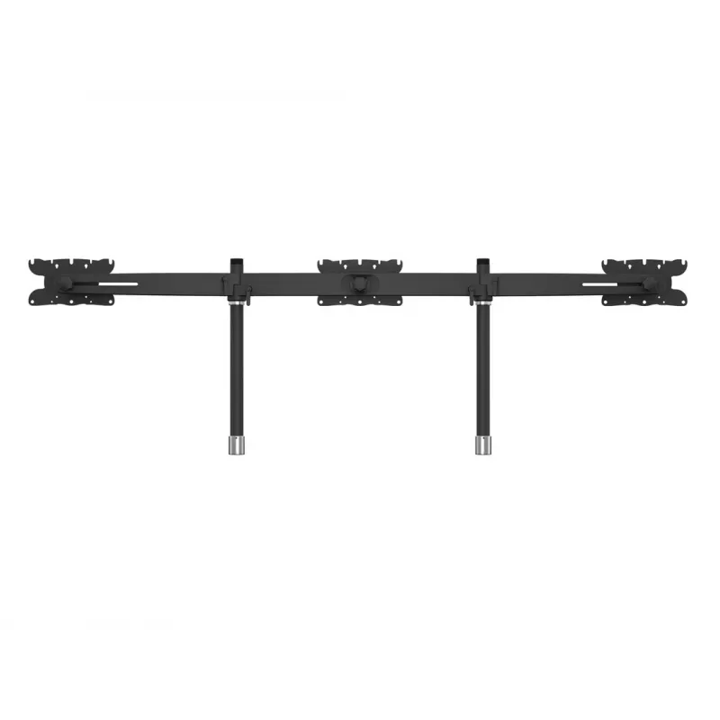Trigubo monitoriaus stalinio laikiklio išplėtimo rinkinys MULTIBRACKETS M VESA 3 ekranams 24–32 col. iki 24 kg, aliuminis/plastikas, juodas
