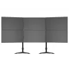 Trigubo monitoriaus stalinio laikiklio išplėtimo rinkinys MULTIBRACKETS M VESA 3 ekranams 24–32 col. iki 24 kg, aliuminis/plastikas, juodas