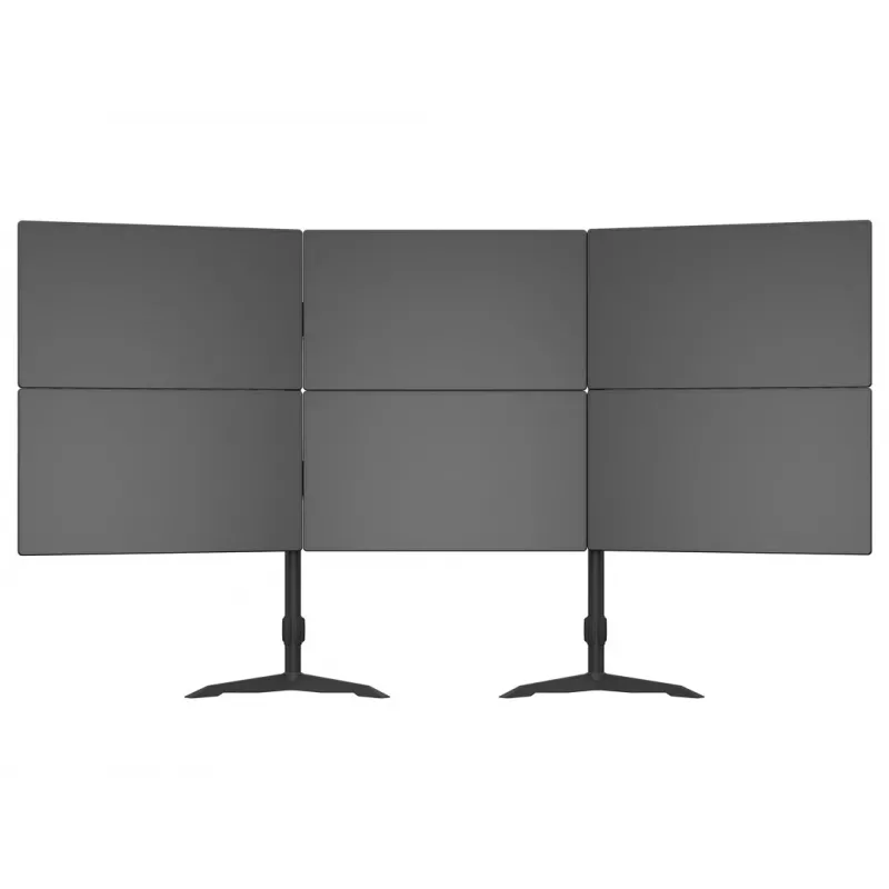 Trigubo monitoriaus stalinio laikiklio išplėtimo rinkinys MULTIBRACKETS M VESA 3 ekranams 24–32 col. iki 24 kg, aliuminis/plastikas, juodas