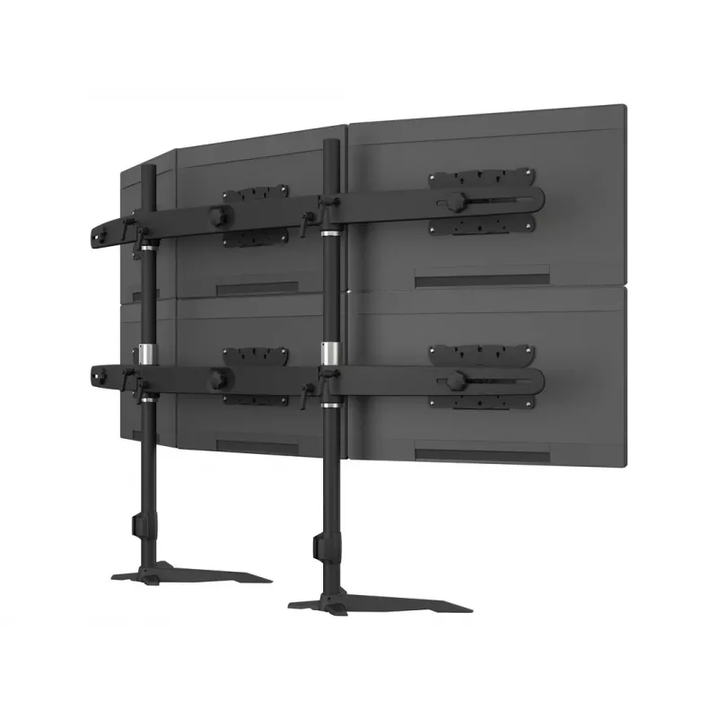 Trigubo monitoriaus stalinio laikiklio išplėtimo rinkinys MULTIBRACKETS M VESA 3 ekranams 24–32 col. iki 24 kg, aliuminis/plastikas, juodas
