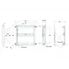 Multibrackets M Public Video Wall Mount Push HD Max 90kg 50-95 colių