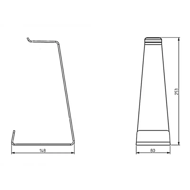 Ausinių laikiklis Multibrackets M Headset Holder Stalo stovas Baltas