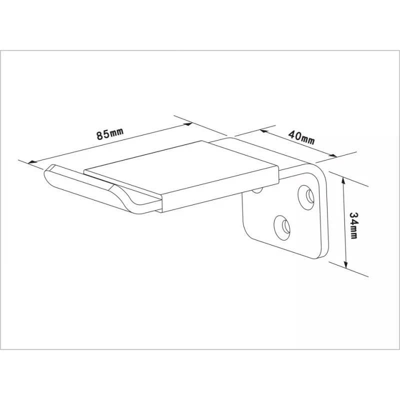 Ausinių laikiklis Multibrackets M Headset Holder Wall Juoda