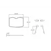 Lentyna Multibrackets M Public Floorstand Shelf Basic 150, juoda, plastikas, plienas