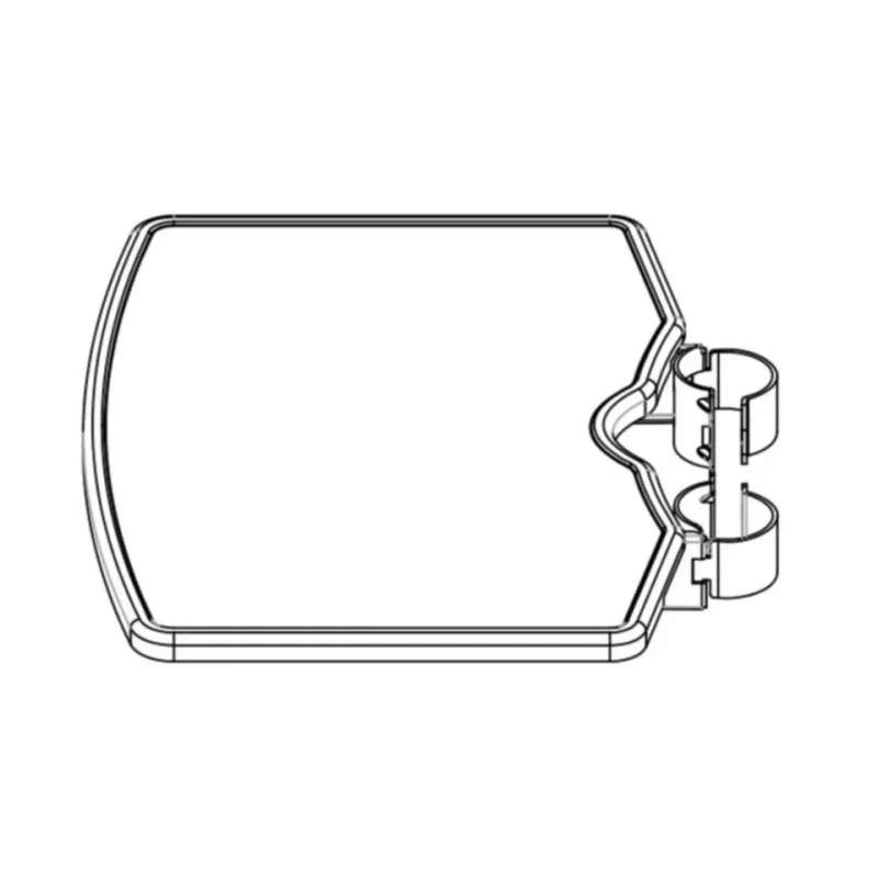 Lentyna Multibrackets M Public Floorstand Shelf Basic 150, juoda, plastikas, plienas