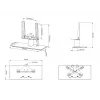 Stalo stovas Multibrackets M VESA Tablestand Turn Juoda X Small MAX 200x200