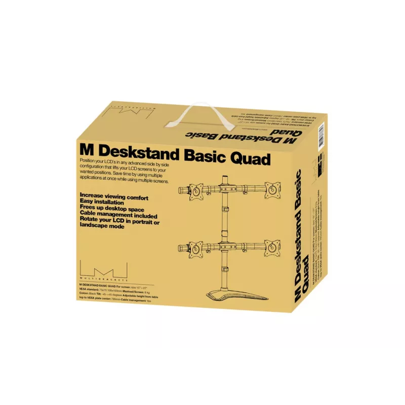 Multibrackets M Deskstand Basic Quad laisvai stovintis laikiklis 32 kg 15-27 colių