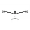 Monitoriaus stovo laikiklis MULTIBRACKETS M Deskstand Basic Triple — 3 krypčių, VESA 75x75–100x100, palaiko iki 24 kg, 15–27 colių ekranams, juodas