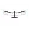 Monitoriaus stovo laikiklis MULTIBRACKETS M Deskstand Basic Triple — 3 krypčių, VESA 75x75–100x100, palaiko iki 24 kg, 15–27 colių ekranams, juodas