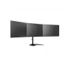 Monitoriaus stovo laikiklis MULTIBRACKETS M Deskstand Basic Triple — 3 krypčių, VESA 75x75–100x100, palaiko iki 24 kg, 15–27 colių ekranams, juodas