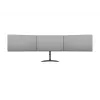 Monitoriaus stovo laikiklis MULTIBRACKETS M Deskstand Basic Triple — 3 krypčių, VESA 75x75–100x100, palaiko iki 24 kg, 15–27 colių ekranams, juodas