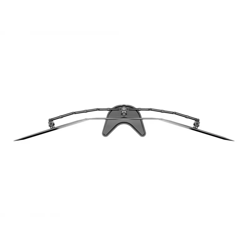 Monitoriaus stovo laikiklis MULTIBRACKETS M Deskstand Basic Triple — 3 krypčių, VESA 75x75–100x100, palaiko iki 24 kg, 15–27 colių ekranams, juodas