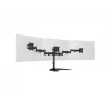 Monitoriaus stovo laikiklis MULTIBRACKETS M Deskstand Basic Triple — 3 krypčių, VESA 75x75–100x100, palaiko iki 24 kg, 15–27 colių ekranams, juodas