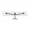 Monitoriaus stovo laikiklis MULTIBRACKETS M Deskstand Basic Triple — 3 krypčių, VESA 75x75–100x100, palaiko iki 24 kg, 15–27 colių ekranams, juodas