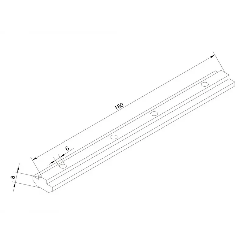 Rail Extension Multibrackets M Pro Series Aluminium 180 mm