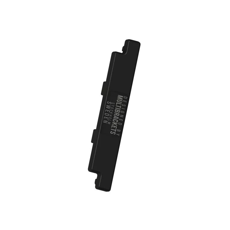 Multibrackets M Pro serijos bėgelio galo dangtelis, juodas plastikinis, 120 mm