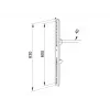 Plokščio ekrano tvirtinimo svirtis Multibrackets M Pro Series Fixed Arms 600 mm, plieninė, juoda, 2 vnt. pakuotėje