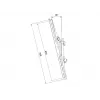 Plokščiojo ekrano tvirtinimo svirtis MULTIBRACKETS M Pro Series Tilt Arms 600 mm, plienas, juoda, 2 vnt.