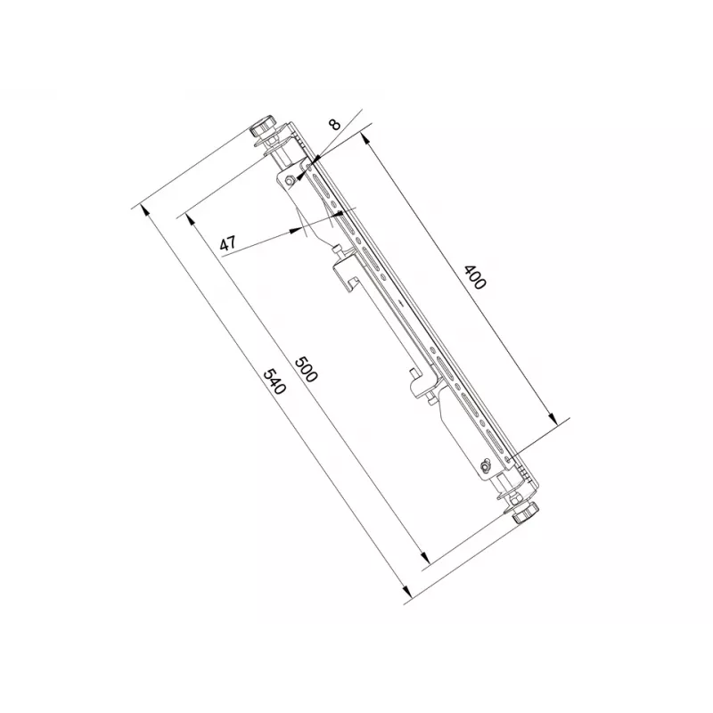 Plokščio ekrano tvirtinimo svirtis Multibrackets M Pro Series Micro-Adjustable Arms 400mm juoda plieninė
