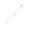 Vamzdis Multibrackets M Pro Series prailginimo vamzdis 1,5 m juodas plienas