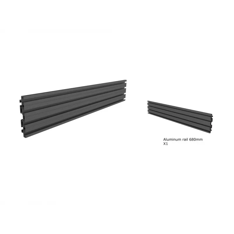 „Multibrackets M Pro“ serijos bėgis vienam ekranui, 68 cm, juodas